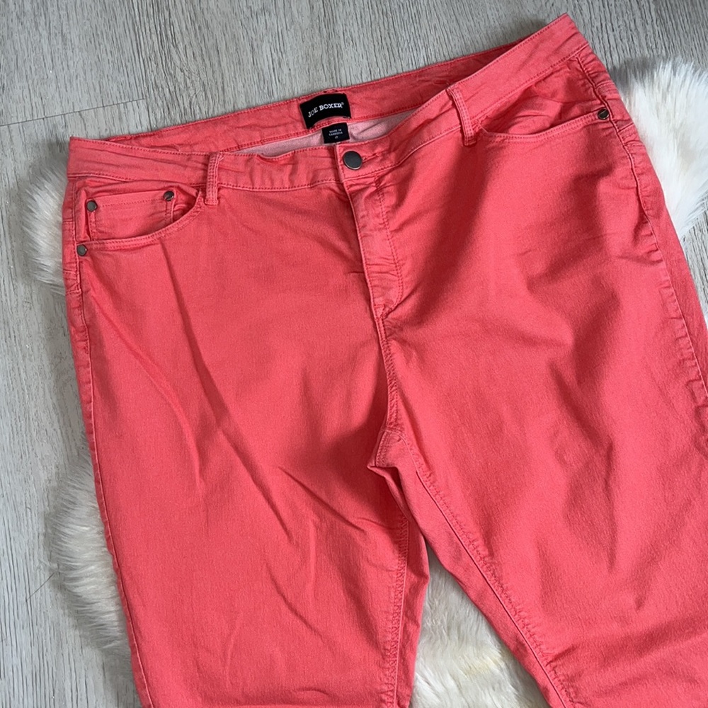 MB Sold PLUS SIZE Women’s Joe Boxer Coral Skinny Jeans Sz 17 - Picture 3 of 9